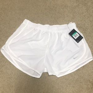 Nike Women’s Dri-Fit Athletic Shorts - White - XL